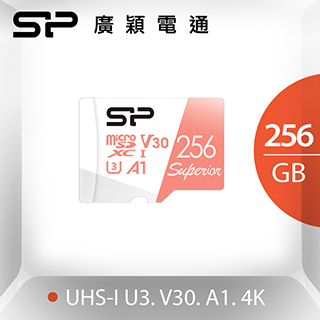 SP 廣穎 MicroSDXC U3 A1 V30 256G記憶卡(附轉卡)