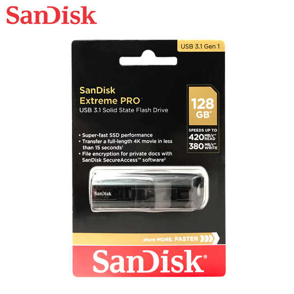 SanDisk CZ880 128G Extreme Pro USB 3.1 SSD 固態隨身碟 極速 終身保固