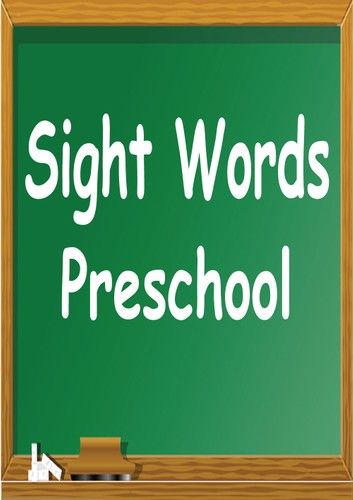 Sight Words for Preschool and Free Sight Words Apps for pre-K, kindergarten,1st grade & 2nd grade.