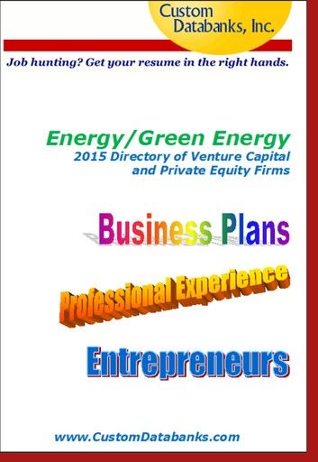 Energy/Green Energy 2015 Directory of Venture Capital and Private Equity