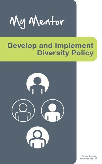 Develop and Implement Diversity Policy