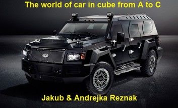 The world of cars in cube from A to C