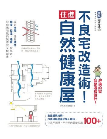 不良宅改造術！住進自然健康屋：做對格局、選對建材，調溼、控溫、通風一次搞定，迎向光和風的裝修完全解剖書