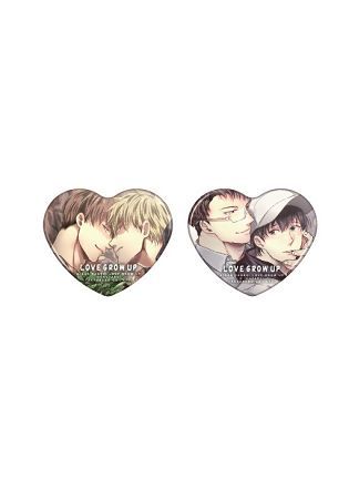 愛玩男子LOVEGROWUP‧愛心胸章組