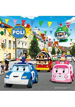 PUZ0176N ROBOCAR POLI 42片中型拼圖