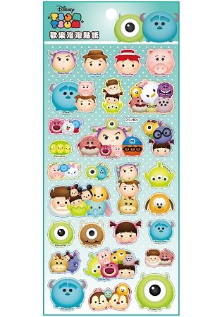 TSUM TSUM 歡樂泡泡貼紙 (G)【金石堂、博客來熱銷】