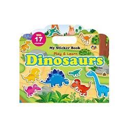 My Sticker Book –Dinosaurs(手提貼紙書--恐龍 英文版)【金石堂、博客來熱銷】