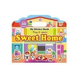 My Sticker Book：Sweet Home（手提貼紙書英文版：甜蜜的家）