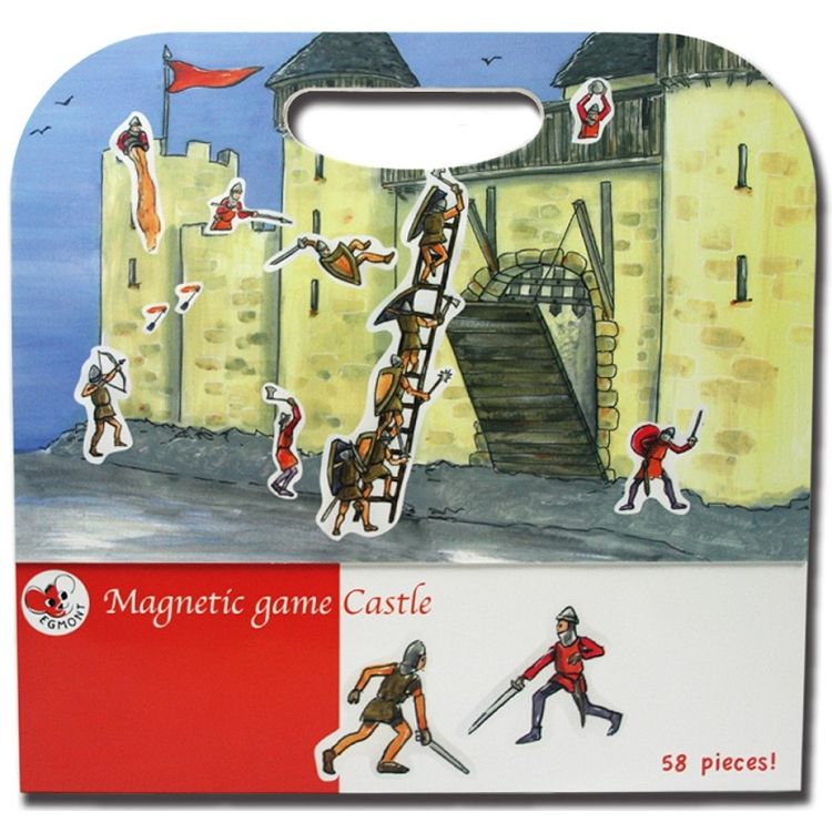 比利時EgmontToys艾格蒙繪本風遊戲磁貼書：守護快樂堡