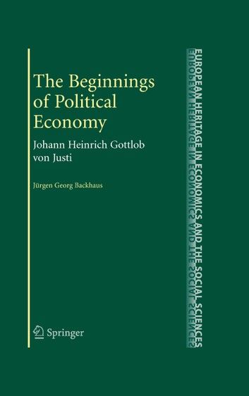 The Beginnings of Political Economy