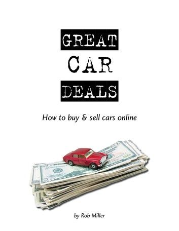 Great Car Deals - How to Buy & Sell Cars Online