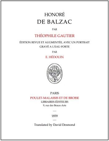 Honoré de Balzac