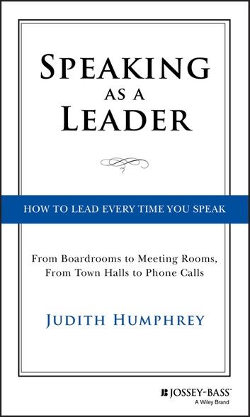 Speaking As a Leader