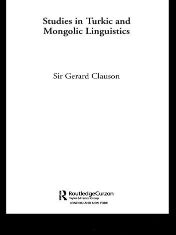 Studies in Turkic and Mongolic Linguistics