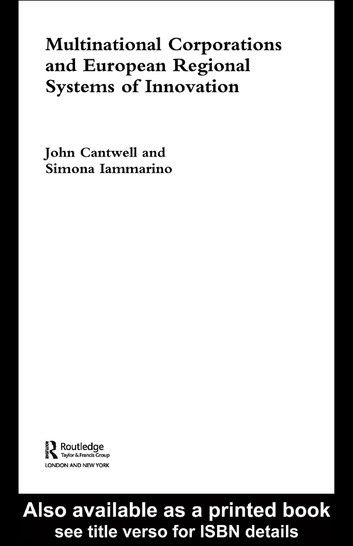 Multinational Corporations and European Regional Systems of Innovation