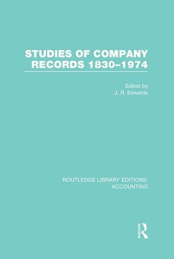 Studies of Company Records (RLE Accounting)