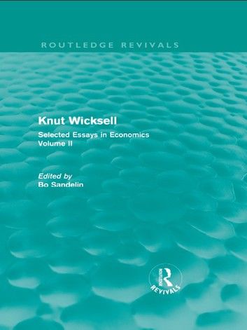 Knut Wicksell (Routledge Revivals)