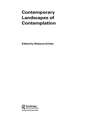 Contemporary Landscapes of Contemplation