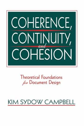 Coherence, Continuity, and Cohesion