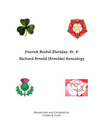 Patrick Bethel Floriday, Sr. and Richard Arnold (Arnolde) Genealogy