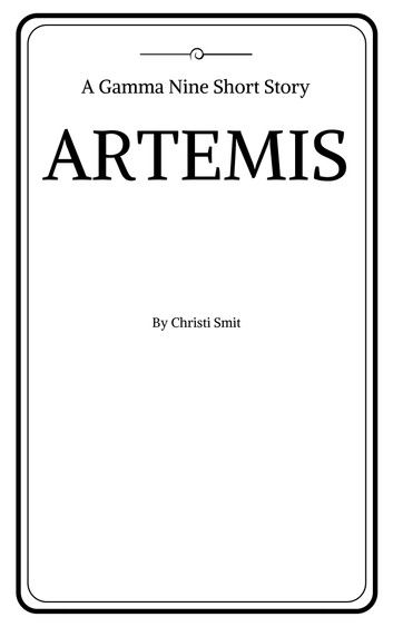Artemis: A Gamma Nine Short Story