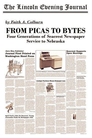 From Picas to Bytes: Four Generations of Seacrest Newspaper Service to Nebraska