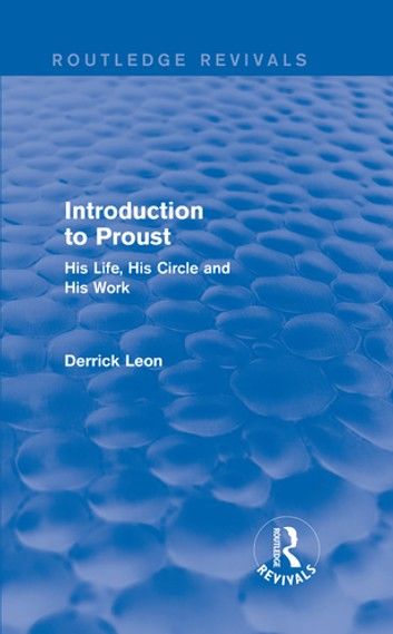 Introduction to Proust (Routledge Revivals)