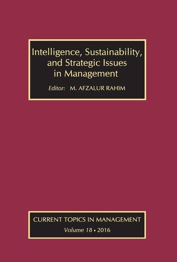 Intelligence, Sustainability, and Strategic Issues in Management