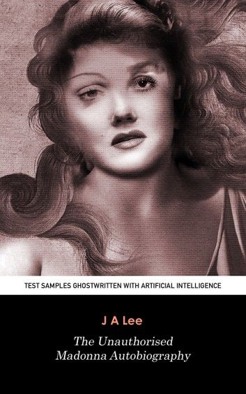 The Unauthorised Madonna Autobiography: Test Samples Ghostwritten with Artificial Intelligence