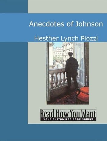 Anecdotes Of Johnson