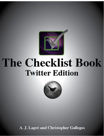 The Checklist Book: Twitter Edition