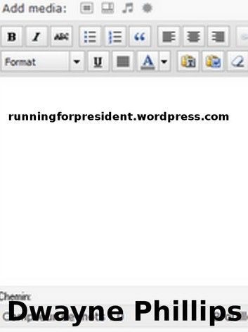 RunningForPresident.Wordpress.com