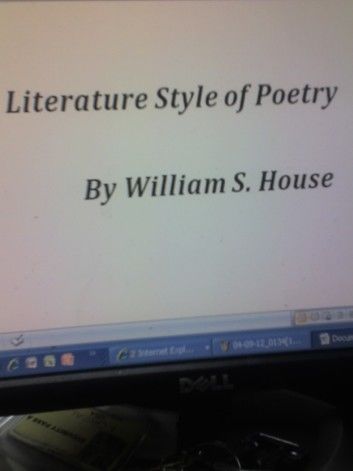 Literature Style Of Poetry