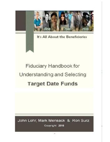 Fiduciary Handbook for Understanding and Selecting Target Date Funds