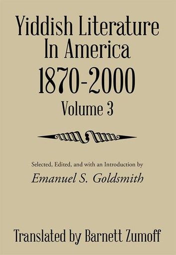 Yiddish Literature in America 1870-2000