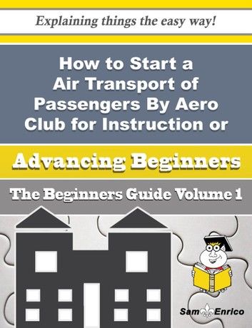 How to Start a Air Transport of Passengers By Aero Club for Instruction or Pleasure Business (Beginn