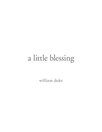 A Little Blessing