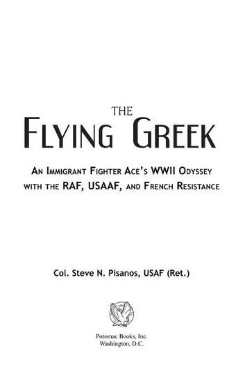 The Flying Greek: An Immigrant Fighter Ace\