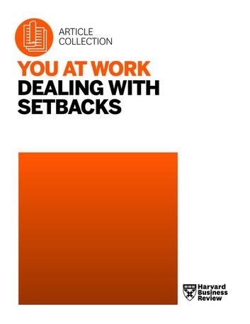 You at Work: Dealing with Setbacks