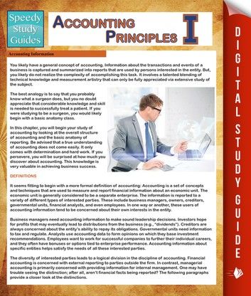 Accounting Principles 1 (Speedy Study Guides)