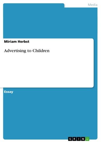 Advertising to Children