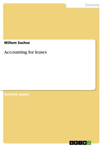 Accounting for leases