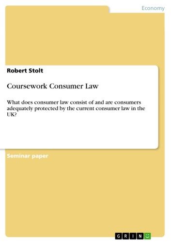 Coursework Consumer Law