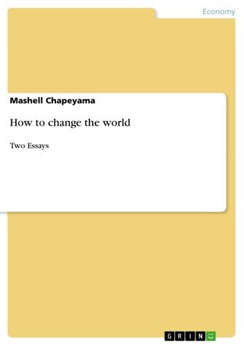 How to change the world