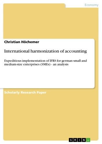 International harmonization of accounting