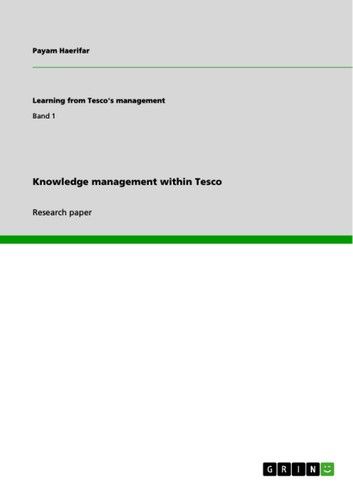 Knowledge management within Tesco