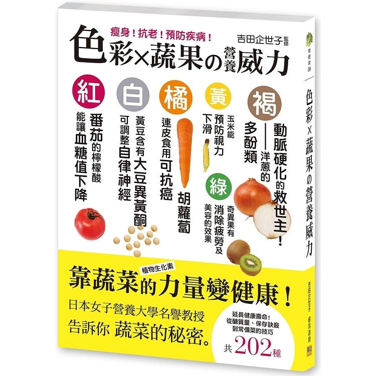 色彩X蔬果の營養威力: 瘦身! 抗老! 預防疾病!