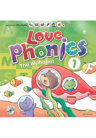 LOVE Phonics 1 The Alphabet：認識字母(一書+3CD+1DVD+1海報+1手冊)