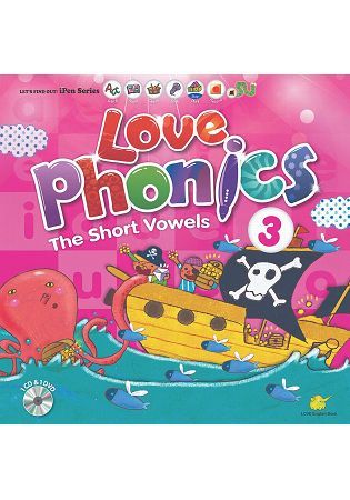 LOVE Phonics 3 The Short Vowels：認識母音(一書+2CD+1DVD+1海報+1手冊)