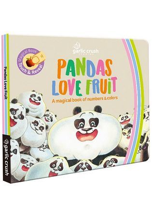 Pandas Love Fruit 熊貓黑白猜冷藏數字書：A magical numbers and colors book